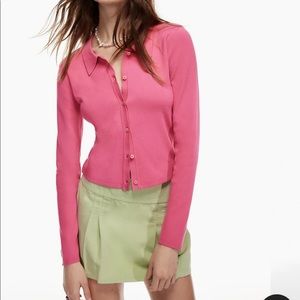 Aritzia Sunday Best Cece Sweater, soft fuchsia in size L